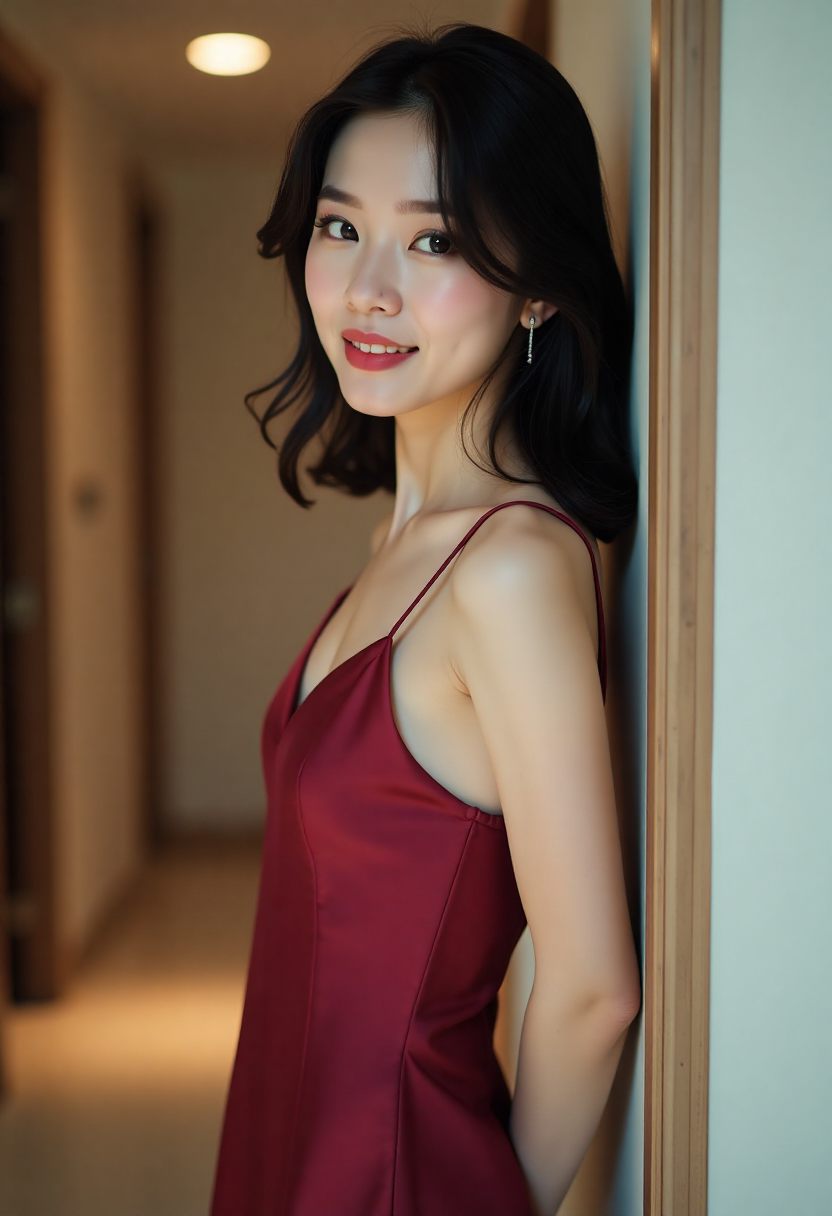 周晏宁站在未亮灯的展厅模型前，袖口还留着咖啡渍